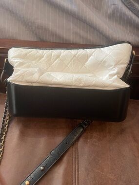 CHANEL Gabrielle Hobo Bag Black & White | Authentic